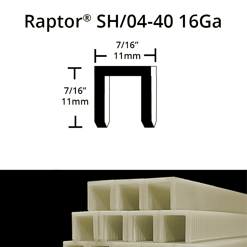 Raptor SH/04-40 Composite Plastic Staples