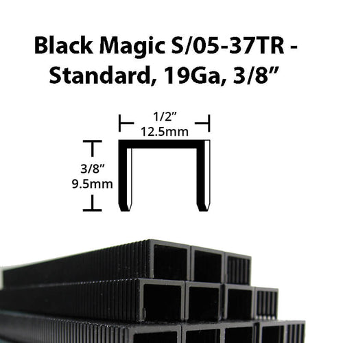 BLACK MAGIC® ROAD TIRE RETREAD STAPLE S/05-37TR - STANDARD, 19GA, 3/8”