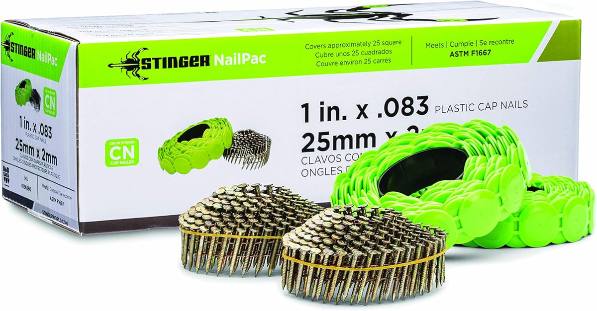 Stinger 0136260 NailPac Cap Nails