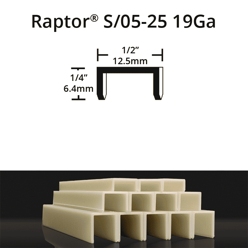 Raptor S/05-25 Composite Plastic Staples